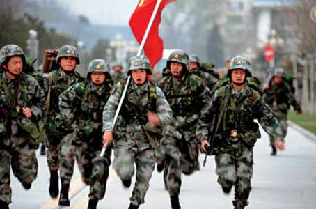 上海晟皋电气全体员工向中国军人致敬