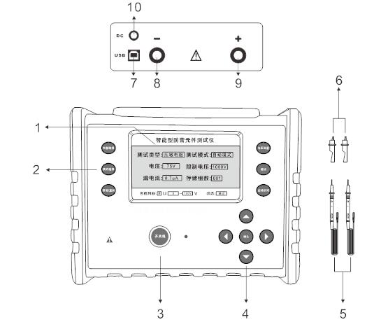 SHSG9200防雷元件测试仪仪表结构